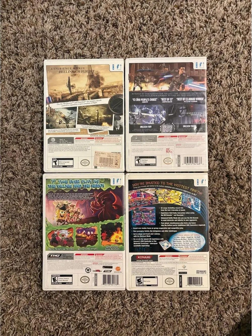 Nintendo Wii games
